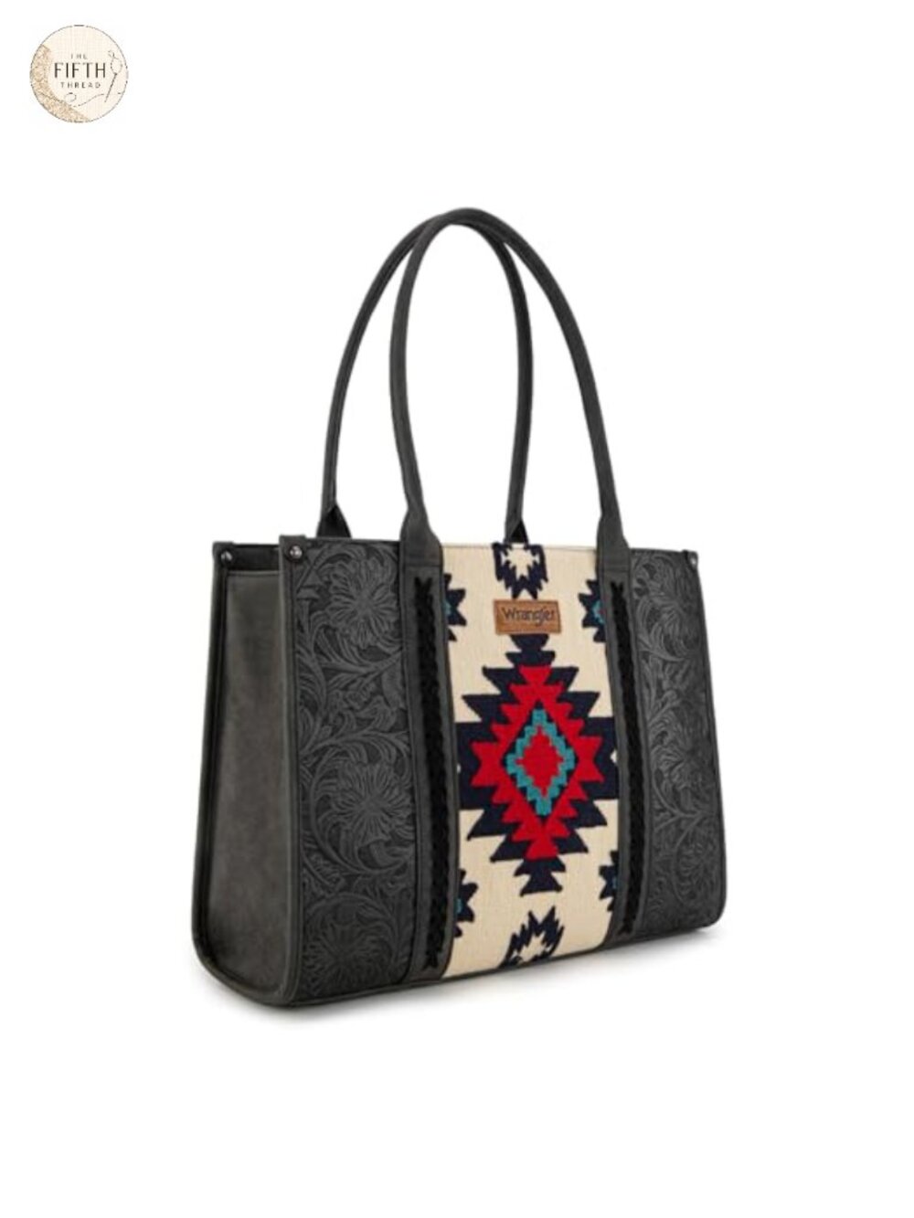 Western Aztec Tote Bag Women Leather Handbag Shoulder Purse